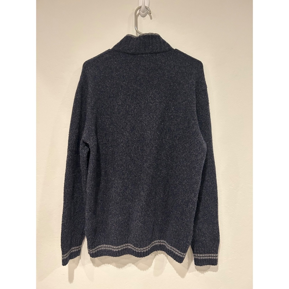 Mens Daniele Blasi Wool Blend Sweater Size Large Pullover 1/4 Zip Made In Italy - Picture 2 of 7